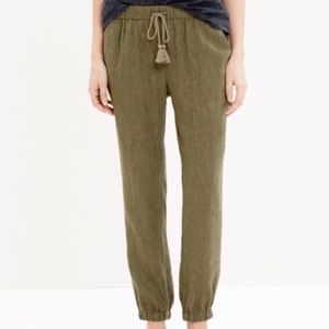 Madewell green jogger pants